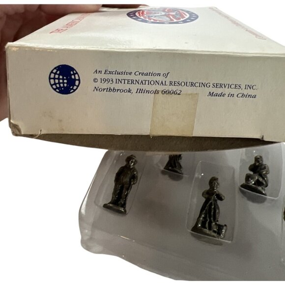 The Americana Pewter Collection 6 Figurines Solid Pewter 1993 - Picture 5 of 9